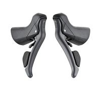 Microshift Sword Brake Lever Set With Shifter Argento 2 x 10s Black