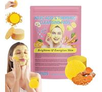 Microskin, tamponi per la pulizia dell'acido cogico alla curcuma, tamponi per la pulizia della curcuma, cuscinetti per la pulizia della curcuma per macchie scure, esfolianti curcuma, esfolianti per il