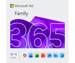 Microsoft 365 Family | sempre l'ultima versione | 12 mesi | per 6 utenti