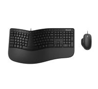 Microsoft Ergonomic Desktop Tastiera Mouse inclusi Ufficio USB QWERTY Nordico Nero - Nouvo