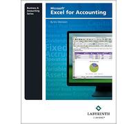Microsoft Excel for Accounting, Printed Textbook with ebook & eLab