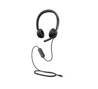 Microsoft Modern USB-C Headset Cuffia Con cavo Archetto Ufficio/Centro chiamate USB Type-C Nera - Nouvo
