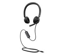 Microsoft MS Modern USB-C Headset Black DA/FI/NO/SV Commercial - Headset Auricolare Cablato A Padiglione Ufficio USB tipo-C Nero (Microsoft)