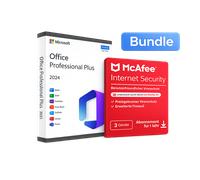 Microsoft Office 2024 Professional Plus e McAfee Internet Security 2026 - Pacchetto