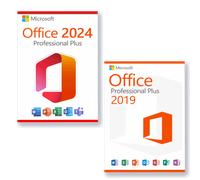 Microsoft Office 2024 Professional Plus + Microsoft Office 2019 Professional Plus Licenza per 3 PC