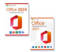 Microsoft Office 2024 Standard + Microsoft Office 2024 Professional Plus Licenza per 3 PC