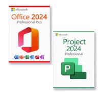 Microsoft Office 2024 Standard + Microsoft Office 2024 Professional Plus Licenza per 3 PC
