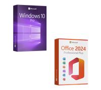 Microsoft Office 2024 Professional Plus + Microsoft Windows 10 Professional Licenza per 3 PC