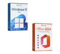 Microsoft Office 2024 Professional Plus + Microsoft Windows 11 Professional Licenza per 3 PC