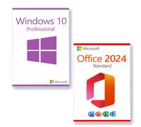 Microsoft Office 2024 Standard + Microsoft Windows 10 Professional license for 3 PCs
