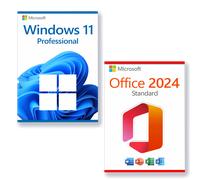 Microsoft Office 2024 Standard + Microsoft Windows 11 Professional license for 3 PCs