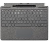 Microsoft OUTLET - Surface Pro Signature Keyboard w/ Slim Pen 2 Touchpad + Penna Docking Cover Port per Surface colore Platino - 8X6-00223 Ricondizionato