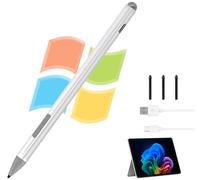 Microsoft Pen - Penna stilo Surface Pro per Surface Pro 12/11/10/X/9/8/7/6/5/Go 3/Go 2/Book/Laptop 5/Studio 2 con 4 pennini, sensibilità alla pressione 4096 Palm Rehargeable Microsoft Surface Pencil