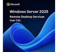 Microsoft Remote Desktop Services CAL user 2025 Licenza di accesso basata sull'utente per Remote Desktop Services, che consente a un utente di