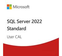 Microsoft SQL Server 2022 User CAL Licenza di accesso basata sull'utente per Microsoft SQL Server 2022, che consente a un utente specificato di