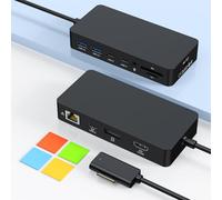 Microsoft Surface Dock 2,Hub Surface Dock 12 en 1 Avec Port 4K HDMI+DP+RJ45,Adaptateur Secteur 120 W inclus,Compatible avec Surface Pro 11/10/9/8/X/7+/7,Laptop 7/6/5/4/3,Laptop Studio 2/1,Go 4/3/2/1