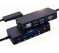 Microsoft Surface Dock - Docking station 12 in 1 per Surface Pro 11/10/9/8/X/7/6/5/4/3/, laptop 7/6/5/4/3/2/1, Book, Go Series, Triple Display (Dual HDMI+VGA) Surface-pro Docking Station