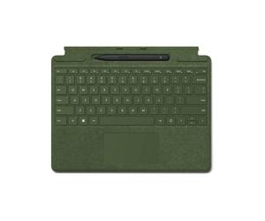 Microsoft Surface Pro 8/9 / X Signature Keyboard Forest Green in Bundle with Slim Pen 2 Black