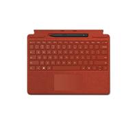 Microsoft Surface Pro 8/Pro X Signature Keyboard Poppy Red Bundle con Slim Pen 2 Nero