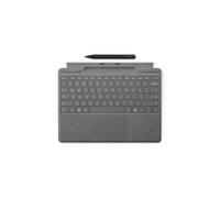 Microsoft Surface Pro Signature Keyboard - Tastatur - mit Beschleunigungsmesser, Touchpad, Surface Slim Pen 2 Ablage- und Ladeschale - QWERTZ - Deutsch - Platin - mit Slim Pen 2 - f?r Surface Pro 10