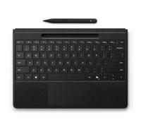 Microsoft Surface Pro Signature Keyboard - Tastatur - mit Touchpad, Beschleunigungsmesser, Surface Slim Pen 2 Ablage- und Ladeschale - QWERTY - USA - Schwarz - mit Slim Pen - f?r Surface Pro 8, Pro 9