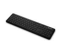 Microsoft - Tastiera Bluetooth per PC e laptop compatibile con Windows, Mac, Chrome OS (tastiera numerica elegante e moderna, tasti Office365 ed Emoji) - nera (QSZ-00005) - AZERTY
