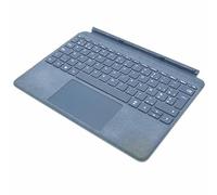 Microsoft Tastiera tipo cover Surface Signature AZERTY francese - Blu ghiaccio (Alcantara) - Compatibile con Go Surface Go 2 e 3