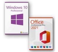 Microsoft Windows 10 Professional + Microsoft Office 2021 Professional Plus Licenza per 3PC