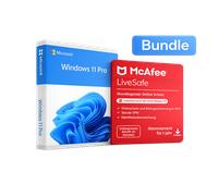 Microsoft Windows 11 Pro e McAfee LiveSafe 2026 - Pacchetto di sicurezza del sistema