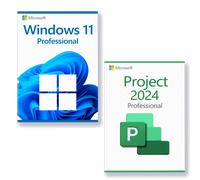 Microsoft Windows 11 Professional + Microsoft Project 2024 Professional licenza per 3 dispositivi