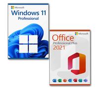 Microsoft Windows 11 Professional + Office 2021 Professional plus license for 3 PCs