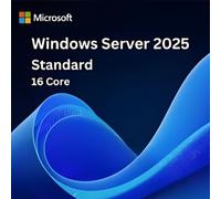 Microsoft Windows Server 2025 Standard 16 Core Licenza 16 core per Windows Server 2025 Standard nel modello CSP, sviluppata per server aziendali
