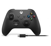 Microsoft Xbox Wireless Controller + USB-C Cable Black Gamepad Analogue/Digital PC Xbox One Xbox One S Xbox One X Xbox Series S Xbox Series X