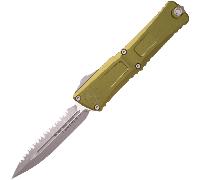 Microtech Combat Troodon® D/E Gen III OD Green Apocalyptic® Full Serrated 1142-12APOD