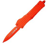 Microtech COMBAT TROODON D/E STANDARD FRAG CERAKOTE ARANCIONE SIGNATURE SERIES