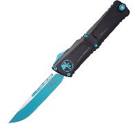Microtech COMBAT TROODON GEN III S/E TURQUOISE STANDARD TURQUOISE CLAW BLACK CHASSIS 1143-1TQSK