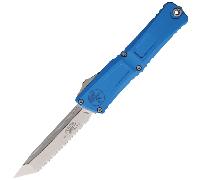 Microtech Combat Troodon® T/E Gen III Blu Stonewash Full Serrated 1144-12BL