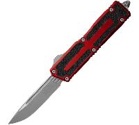 Microtech SCARAB II GEN III S/E AP STONEWASH STANDARD RED 1278-10APRD