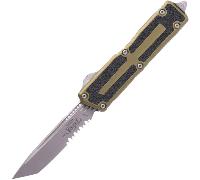 Microtech SCARAB II GEN III T/E APOCALYPTIC PART SERRATE OD GREEN 1279-11APOD