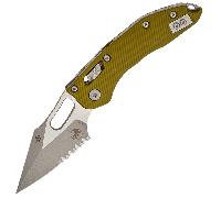 Microtech Stitch - RAM-LOK™ S/E Fluted OD Green Apocalyptic® Partial Serrated 169RL-11APFLOD