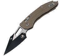 Microtech STITCH S/E RAM - LOK LAMA NERA VERNICIATA G-10 SCANALATO TAN STD 169RL-1FLGT