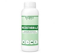 Microthrin 4.0 1 L Copyr - Insetticida Concentrato in microemulsione acquosa per Uso Civile e Domestico contro Mosche, Zanzara Tigre, Blatte e Formiche. Per ambienti interni ed esterni
