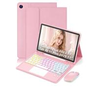 MicroTunk Per Samsung Galaxy Tab A7 (2022/2020) 10.4 Pollici Cover Con Wireless Bluetooth Retroilluminati Touchpad tastiera Italiano (QWERTY) e Mouse Custodia Protettiva Design Backlit Keyboard Case
