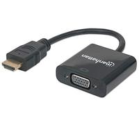 MICROWARE Manhattan - Duplicatore da HDMI a VGA (Spina su Presa)