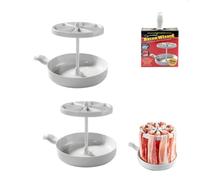 Microwave Barbecue Grill,Foldable Bacon Microwave Cooker,Multi-Purpose Bacon Rack for Microwave Cooking,New Microwave Bacon Crispy Maker