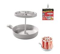 Microwave Barbecue Grill, Microwave Bacon Tray, Everyday Cookware Microwave Dish, Bacon Rack Tray for Oven Cooking, Microwave Barbecue Grill for Small Parties