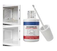 Microwave Cavity Touchup Paint - 30ml | High Gloss Appliance Repair Coating For Interior Restoration | Scratch Cover Refinishing Solution For Home Kitchen Restaurant Apartment Use