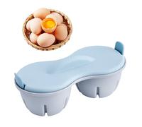 Microwave Egg Boiler - Chamber Cooker With Lid, Easy Clean Kitchen Gadget For Soft & Hard Eggs | Portable Poacher Home Kitchen, Dorms, Travel, Office Breakfast Cooking Accessories