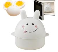 Microwave Egg Cooker, Heat-Resistant Egg Poacher, 6.3x5.51 Inches Cartoon Rabbit-Shaped Multifunctional Dishwasher Safe, Eggs Steamer Kitchen Gadget for Home, Microwaves and Cooking Use
