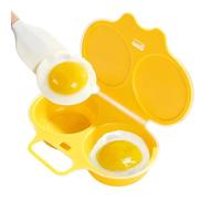 Microwave Egg Poacher Nonstick 2 Cavity Quick Boiler Microwavable